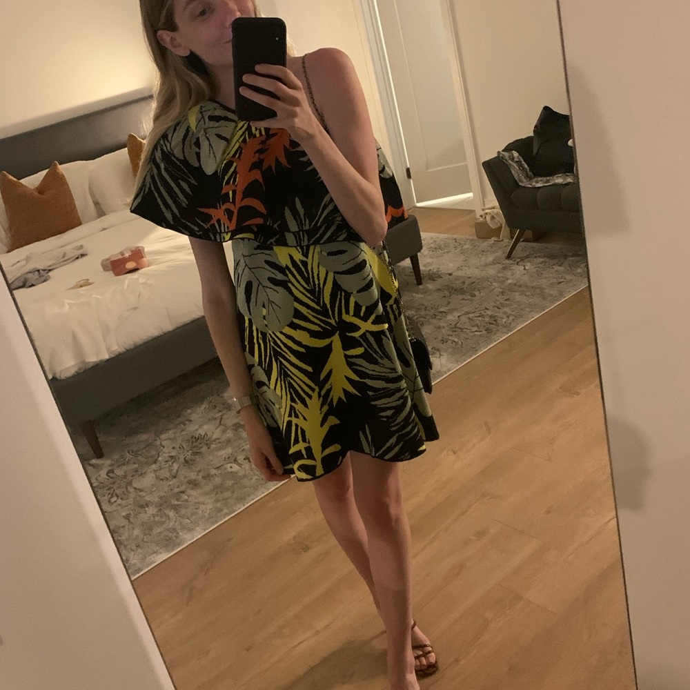 One shoulder short Zara dress